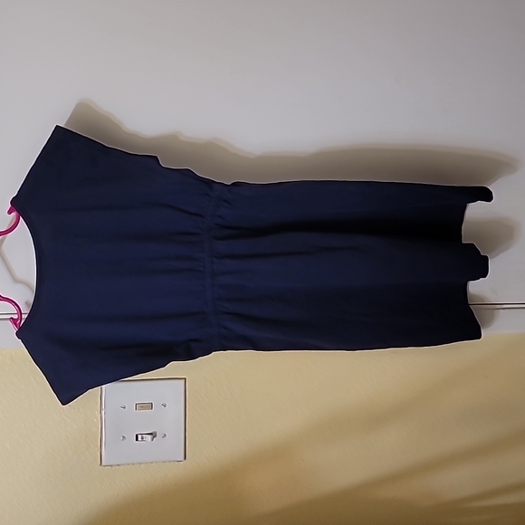 Hanna Andersson Girls Dress navy blue bird print - Picture 3 of 4